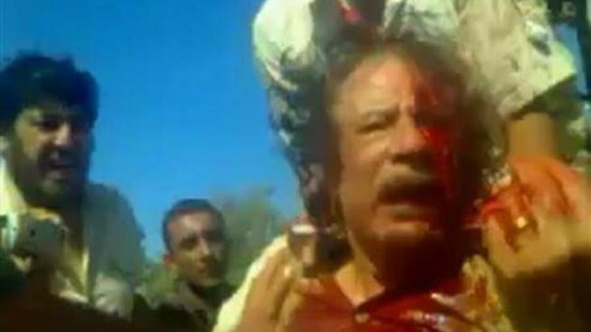 Like father, unlike son? Saif will be hoping for an easier time than had by his slain father who, in the hands of angry mobs, suffered a grizzly end. He'll prefer external alternatives to a home-handled trial, as called for by military commanders. Nowhere in sight now, those friends in high places he courted. The only courting for him, the ICC.