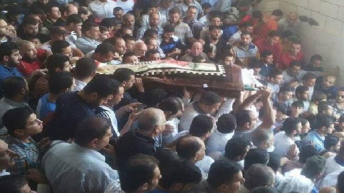 توفي عبد المنعم الحوراني بعد صلاة الجمعة في محافظة الرمثا الأردنية، والذي قتل إثر سقوط قذيفة على سوق المدينة من الجانب السوري، أسفر عن مقتله وإصابة 4 آخرين.