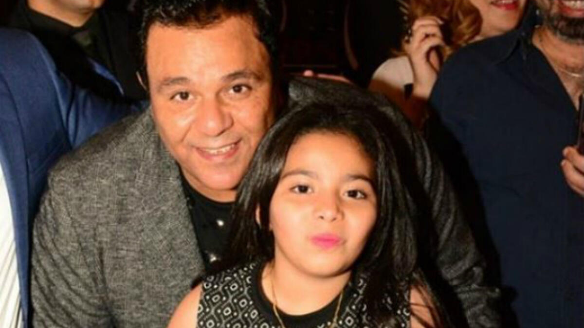 Mohamed Fouad and his daughter Basmala