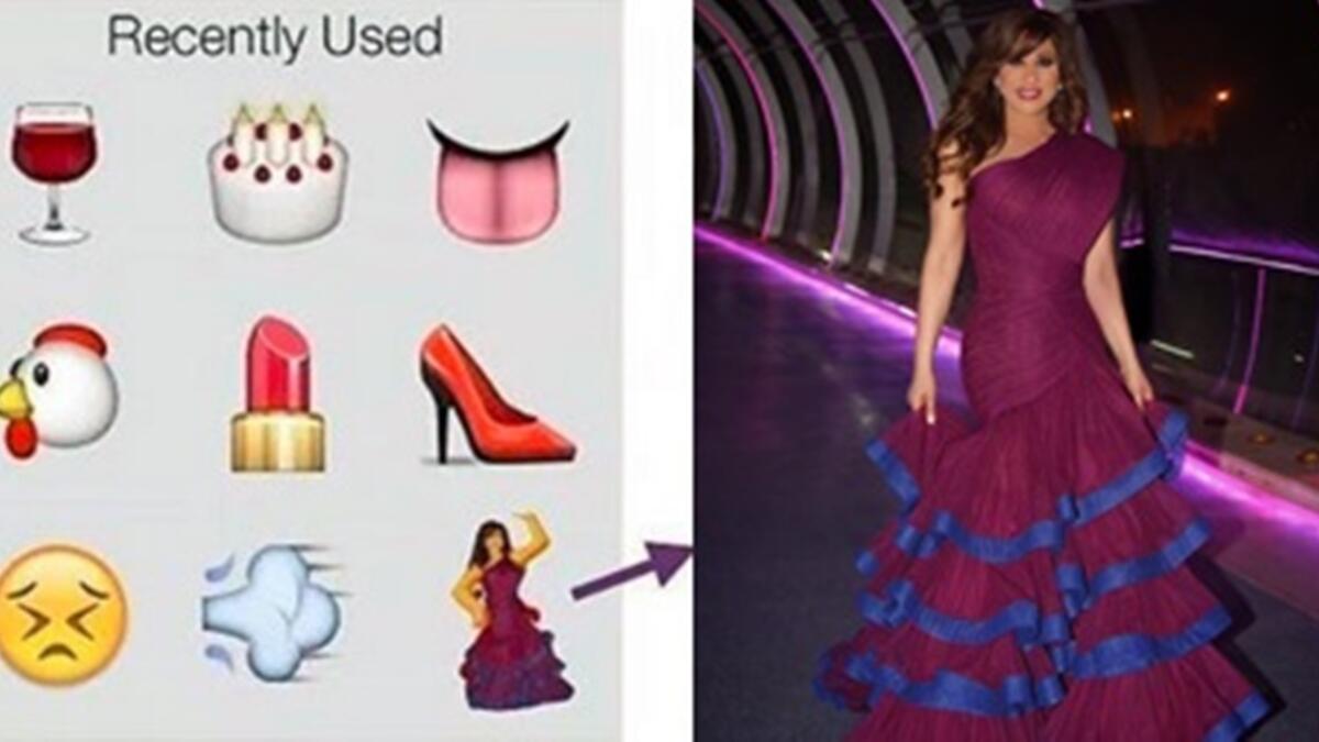 تألقت الفنانة نجوى كرم في مهرجان واقف بقطر باطلالة مميزة حيث ارتدت فستاناً لا يشبه ما سبق وارتدته، وقد نال فستان كرم اعجاب جمهورها ولاحظ أحد متابعي نجوى الشبه بين فستانها وبين أحد الرسوم التعبيرية المستخدمة في العديد من مواقع التواصل الاجتماعي.