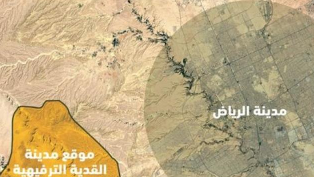 سمي بهذا الاسم كونه يقع في مدينة "القدية" جنوب غرب الرياض