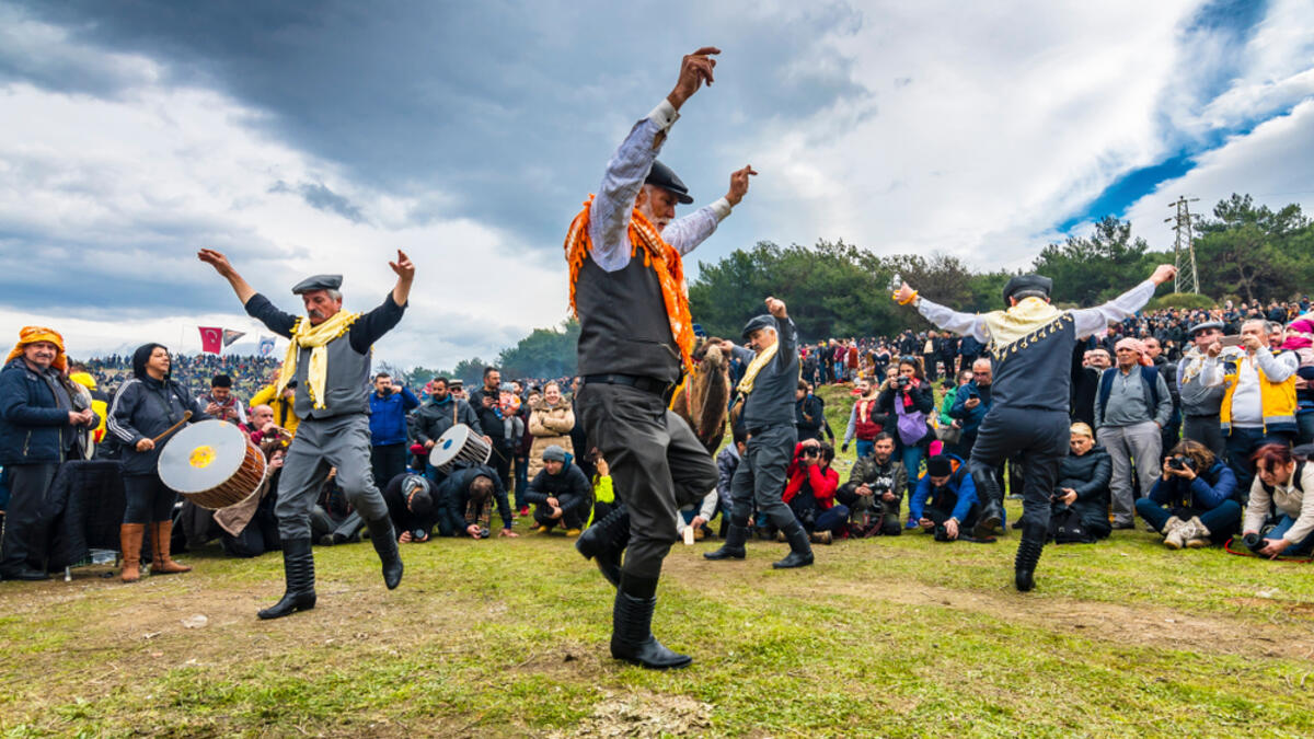 Turkish Efe's are dancing in Selcuk Arena during camel wrestling.
(Shutterstock/ File Photo)