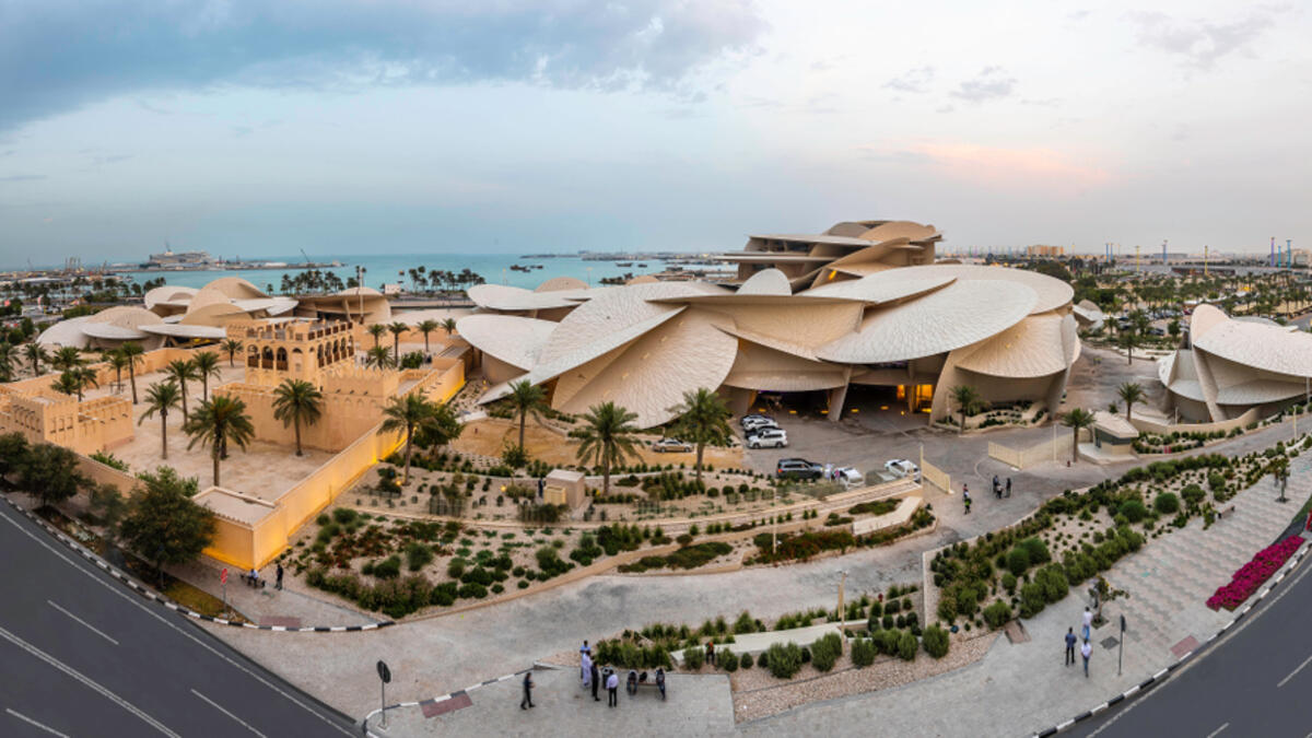 Qatar National Museum Arial view Doha Qatar (Shutterstock)