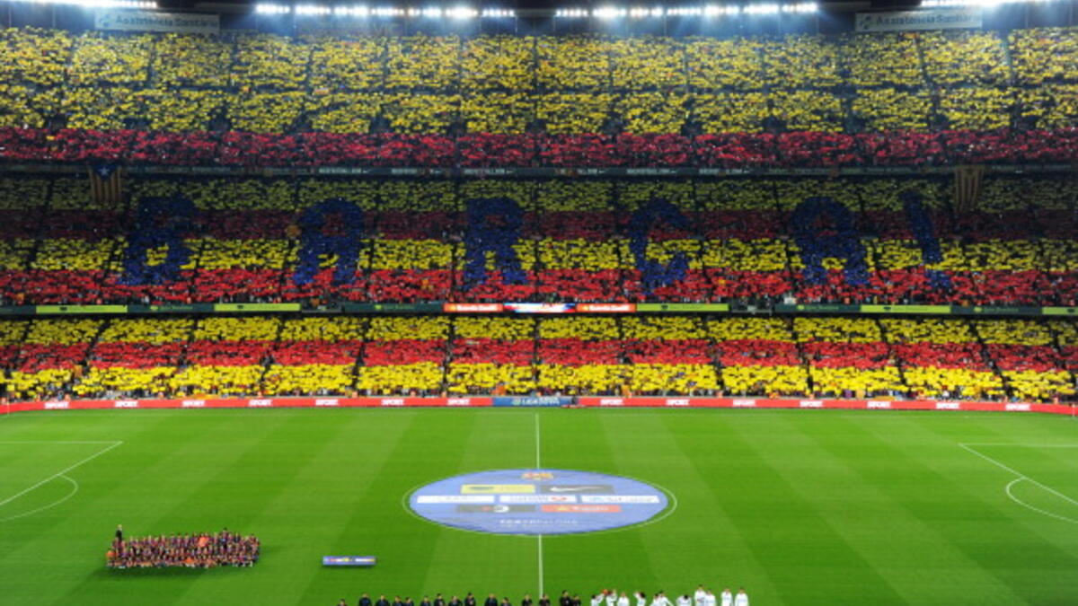 فريق برشلونة الإسباني: Més que un club أي أكثر من مجرد نادي