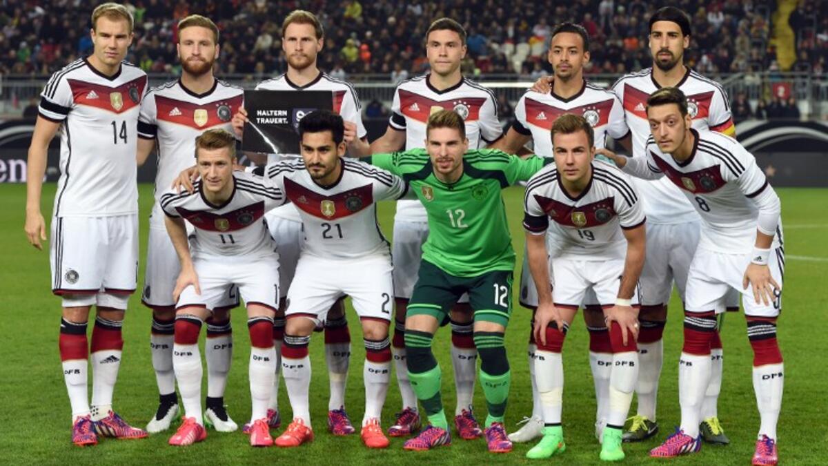 منتخب ألمانيا (المجموعة الرابعة): نال صدارة المجموعة برصيد 22 نقطة (7 فوز، وتعادل واحد، وخسارتان من 10 مباريات).