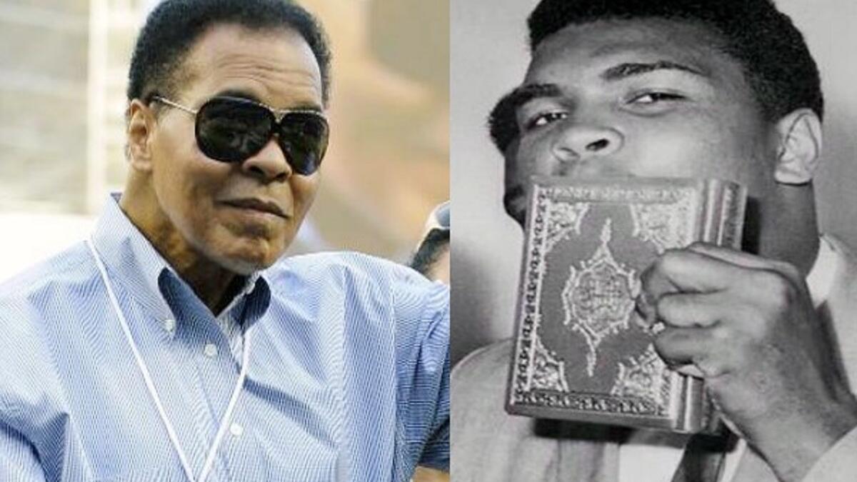 أعلن اعتناق الإسلام عام 1965وتغيير اسمه إلى اسم جديد وهو محمد علي وساعده في اعتناق الإسلام وتغيير إسمه المفكر أمريكي مالكوم إكس الذي كان صديقا مقربا لمحمد.اعتنق الإسلام ولم يضع اهتمامًا لما سيحدث من انتقاص لشعبيته،ولكن شعبيته وحب الناس له زادت واكتسحت الآفاق