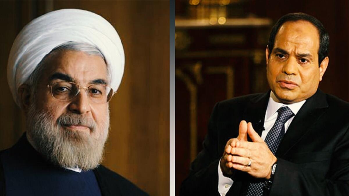 مصر - ايران: كانت العلاقات مقطوعة بشكل عام منذ الثورة الإيرانية بسبب استضافة مصر لشاه إيران السابق محمد رضا بهلوي. ولا تزال العلاقات سيئةالى حد الأن. وتعتبر مصر الدولة العربية الوحيدة التى لا تقيم علاقات دبلوماسية مع إيران.