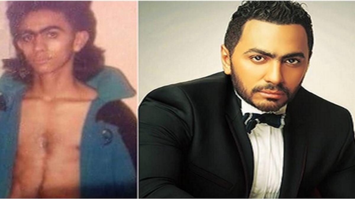 تامر حسني: عمل في البناء، وفي محطة وقود، بائع متجول للعطور، بعدها قام بإحياء حفلات جامعية ومنها الى النجومية.