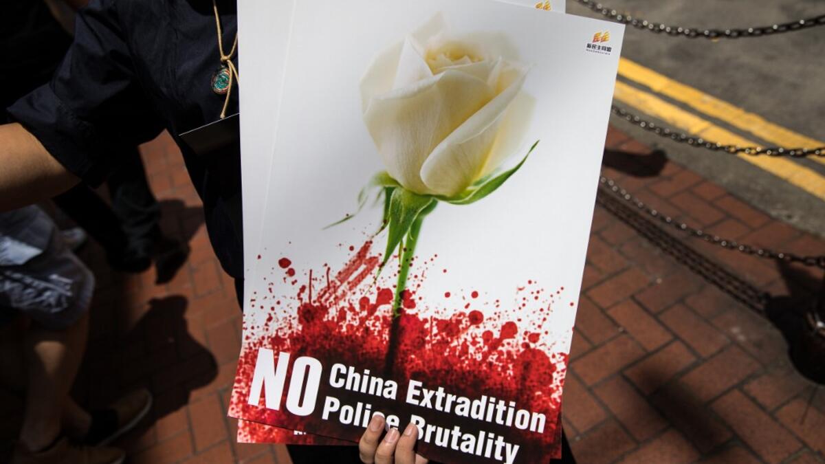 Hong Kong was braced for another mass rally, as public anger seethed following unprecedented clashes between protesters and police over an extradition law, despite a climbdown by the city's embattled leader in suspending the bill.  DALE DE LA REY / AFP