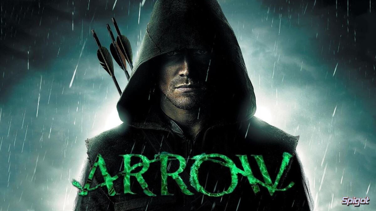 Arrow: مسلسل أبطال خارقين مقتبس من إحدى شخصيات "دي سي كوميكس غرين أرو"، وهو محارب للجرائم، وبدأ البث في أكتوبر 2012 واستمر لثمانية مواسم، قبل أن يتم الإعلان عن موسم تاسع وأخير يتكون من عشر حلقات فقط.