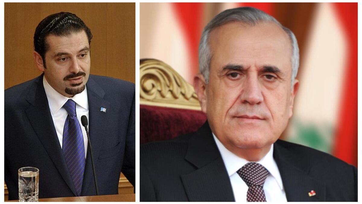 في 27 يونيو 2009  كلّفه الرئيس اللبناني ميشال سليمان بتشكيل أول حكومة برئاسته، ورغم العقبات التي وضعتها أمامه بعض الأحزاب واعتذاره عن تشكيل الحكومة، نجح الحريري أخيرًا بتشكيل حكومته في نوفمبر من نفس العام.