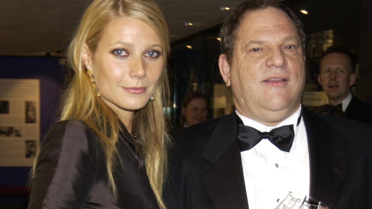 على الرغم من أنها لم تتحدث عن تعرضها للتعنيف من قبل زوجيها السابقين، إلا أن الممثلة "غوينيث بالترو" كشفت بأها وقعت ضحية تحرش من قبل المنتج السينمائي "هارفي وينشتاين".