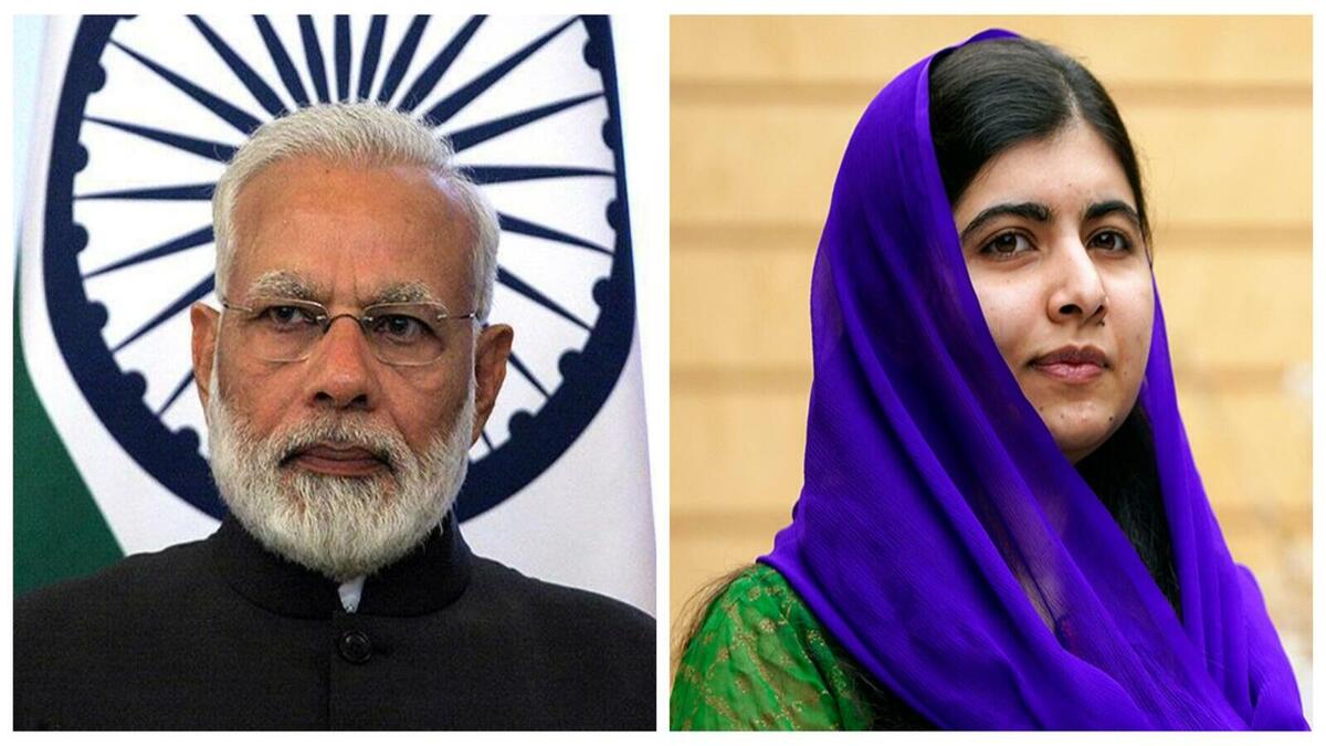 (المركز السادس) قائمة الرجال: رئيس الوزراء الهندي ناريندرا مودي / قائمة النساء: الناشطة الباكستانية ملالا يوسفزاي.