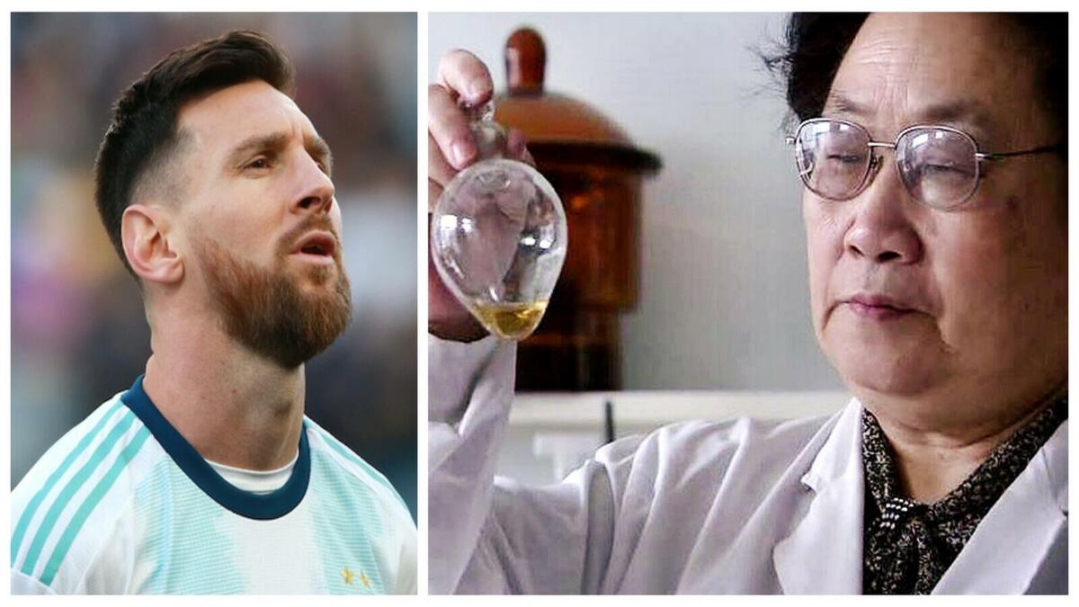 (المركز التاسع) قائمة الرجال: اللاعب الأرجنتيني ليونيل ميسي / قائمة النساء: العالمة الصينية المتخصصة في الطب والكيمياء الدوائية "تو يويو".