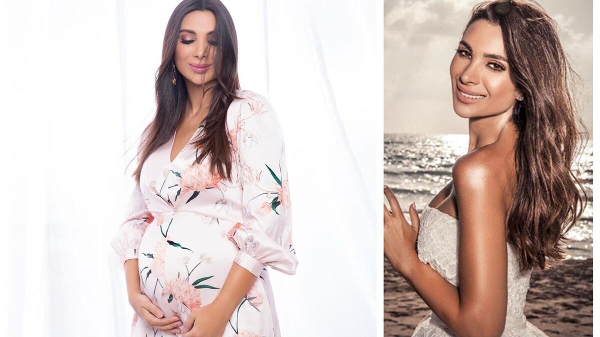 ألين وطفة بصورة ظريفة من أشهر حملها الأخير