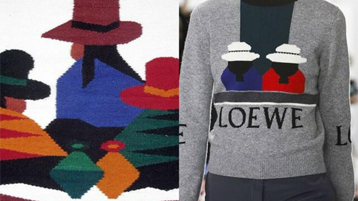 تم سحب مجموعة Loewe في  2018 بعد اتهامها بالانتحال الثقافي، والتي تضمنت رسومات تتعلق بالحرفيين الأصليين في الإكوادور دون الإشارة الى ذلك وهو ما وضع العلامة تحت النار وأجبرها على الاعتذار.