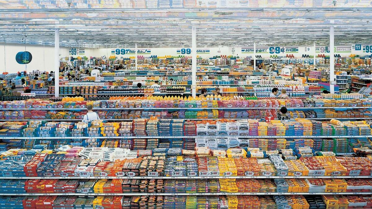 Andreas Gursky, 99 Cent II Diptychon