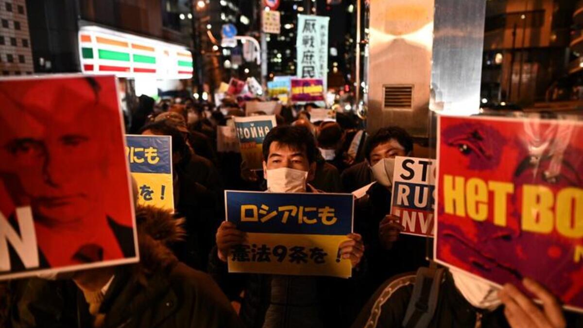 Protesters Around the World Rally for Ukraine