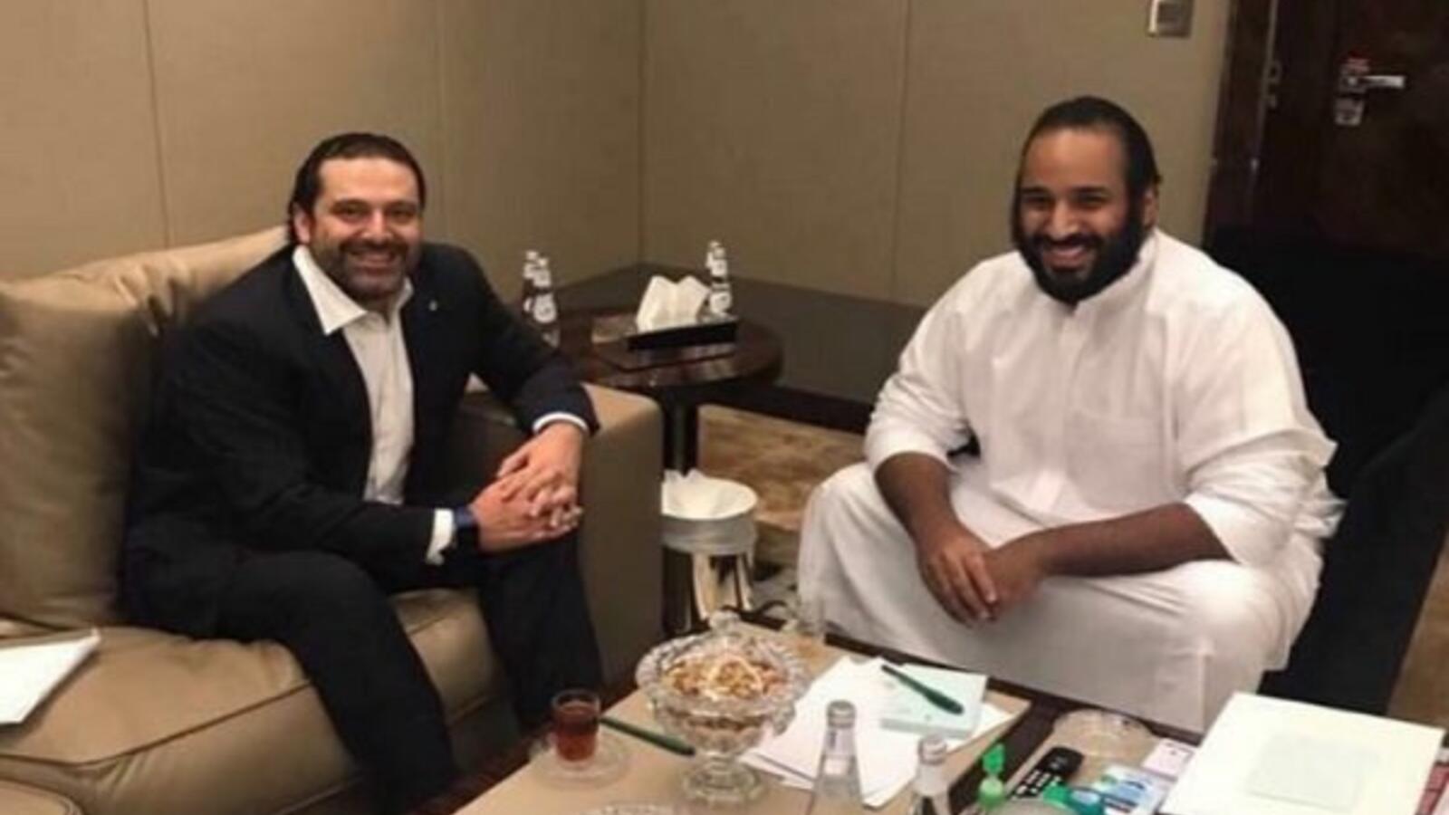 Image result for سعد الحريري مع محمد بن سلمان