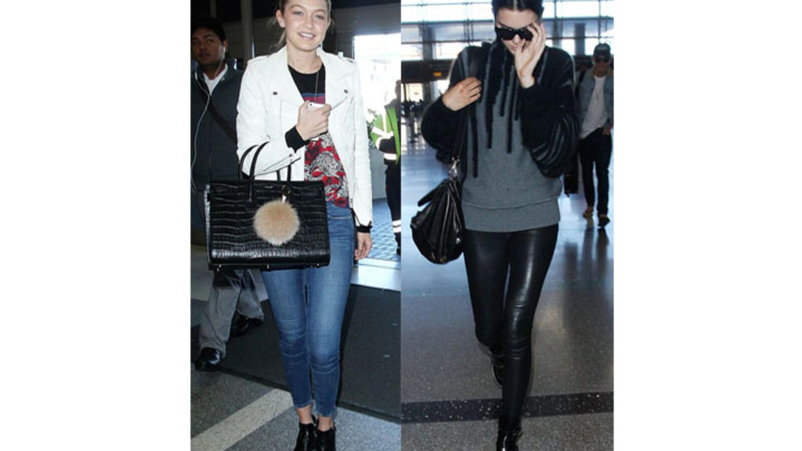 Kendall Jenner Gigi Hadid And Beau Cody Simpson Jet Set To