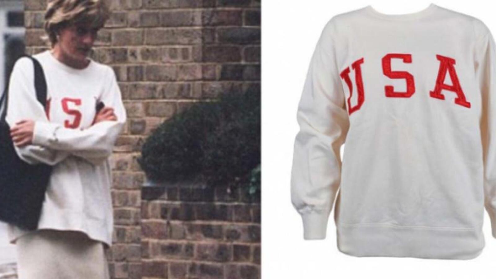 Princess Diana S Ralph Lauren Sweatshirt Sold For 9 000 At Images, Photos, Reviews