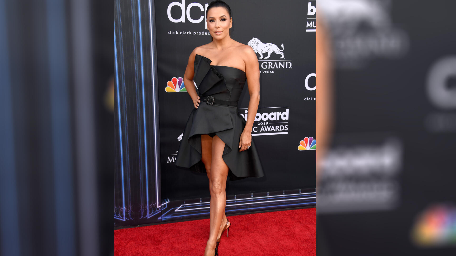 Eva Longoria Flashes Underwear in Tiny Black Dress | Al Bawaba