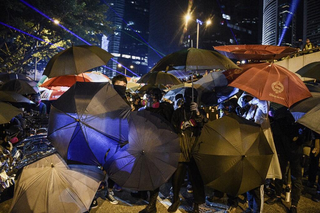 Protesters Mark Anniversary of Umbrella Movement in Hong Kong Al Bawaba