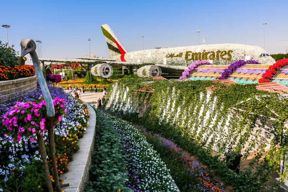 Dubai's Miracle Garden Blooms With 50 Million Flowers of 120 Varieties