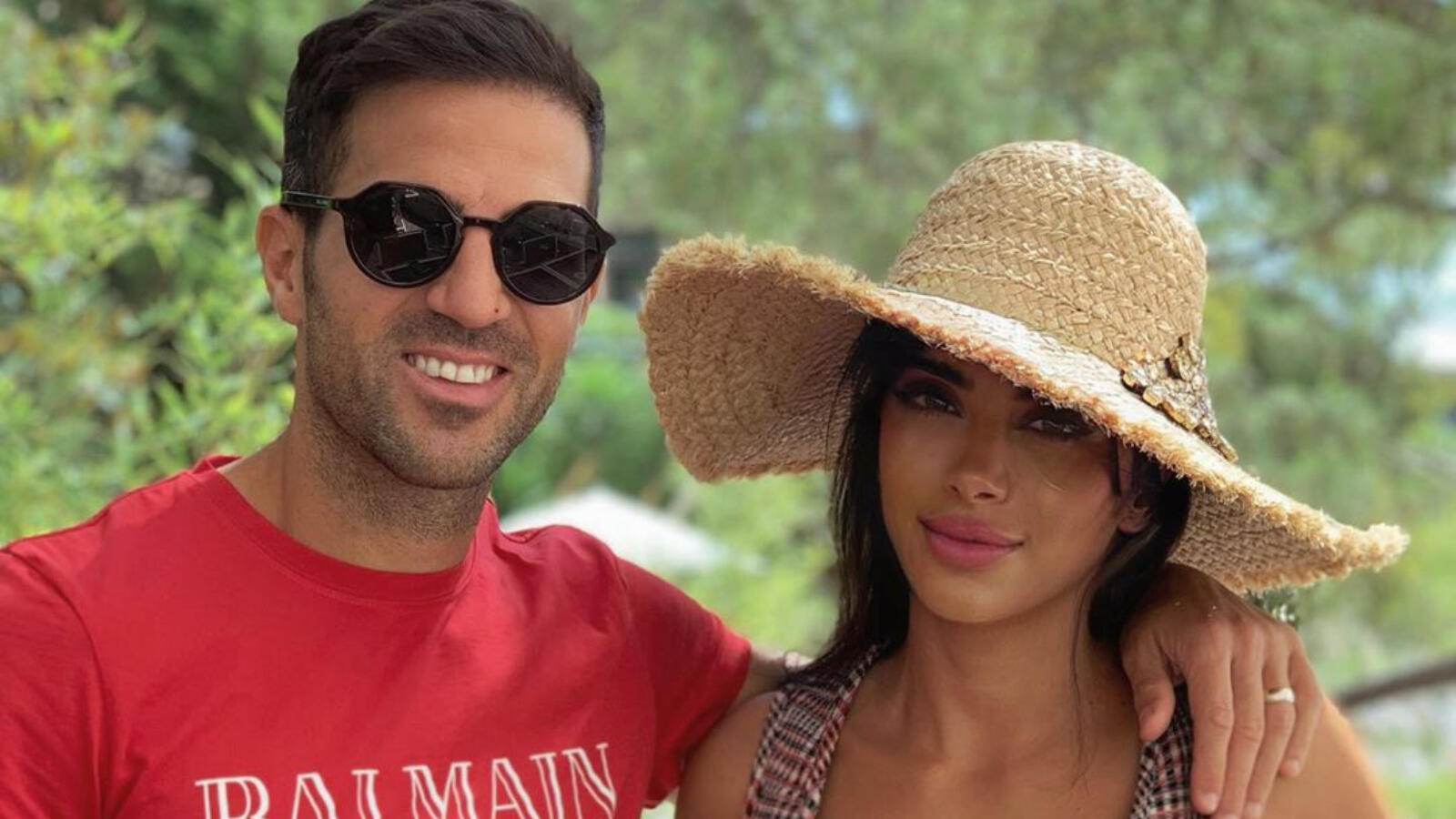 Cesc Fabregas Gets An Arabian Smooch From Spouse Daniella Semaan
