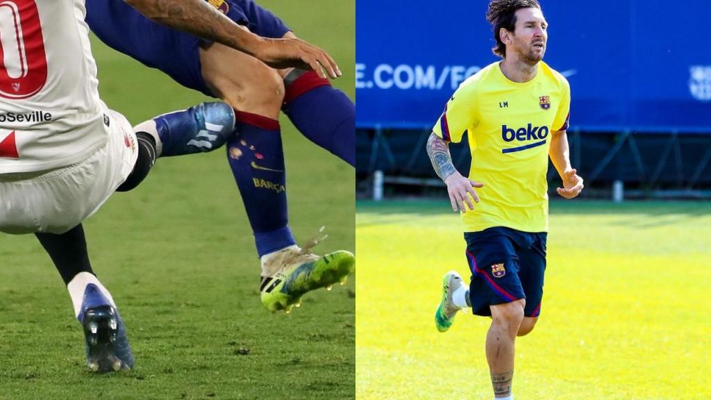 برشلونة يبرر عدم طرد ميسي أمام إشبيلية البوابة