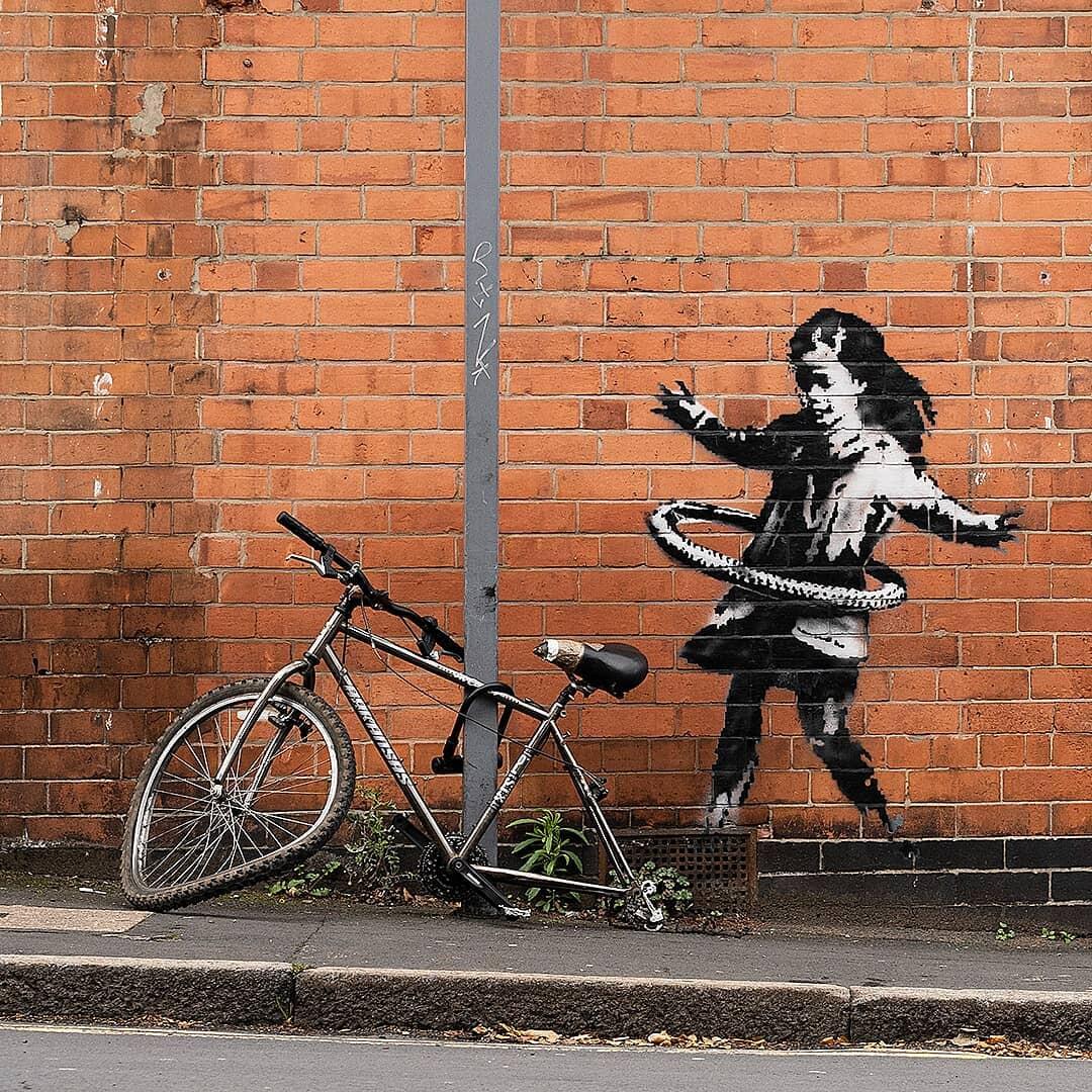 Is it a Banksy Sketch? Who Really Created The 'HulaHooping Girl' Mural