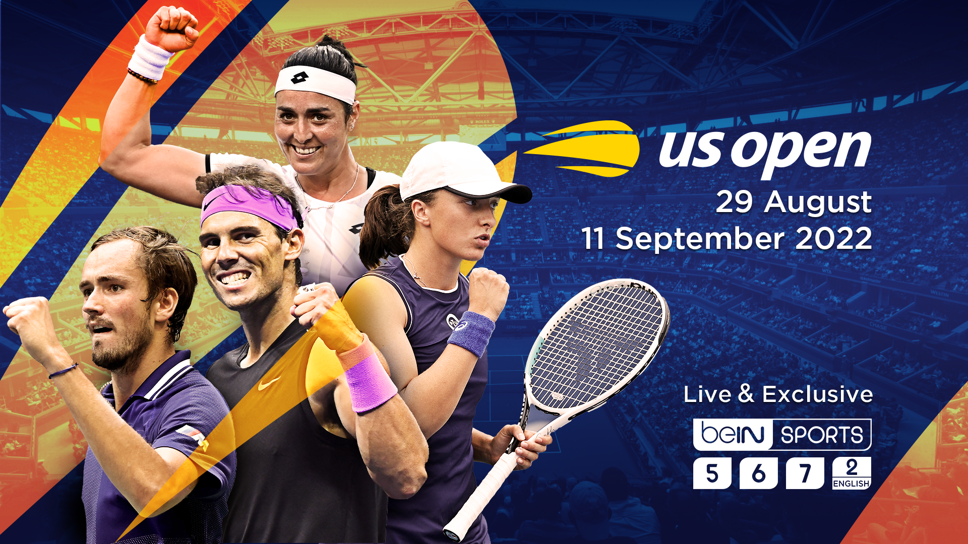 beIN SPORTS to Exclusively Broadcast Last 2022 Grand Slam - the US Open