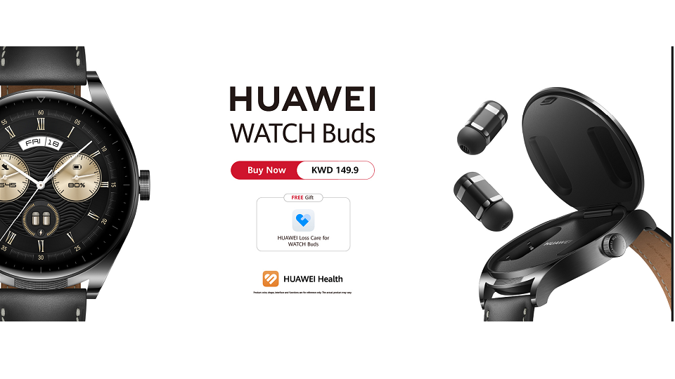 Earbuds and Watch Come into One HUAWEI WATCH Buds launched in Kuwait
