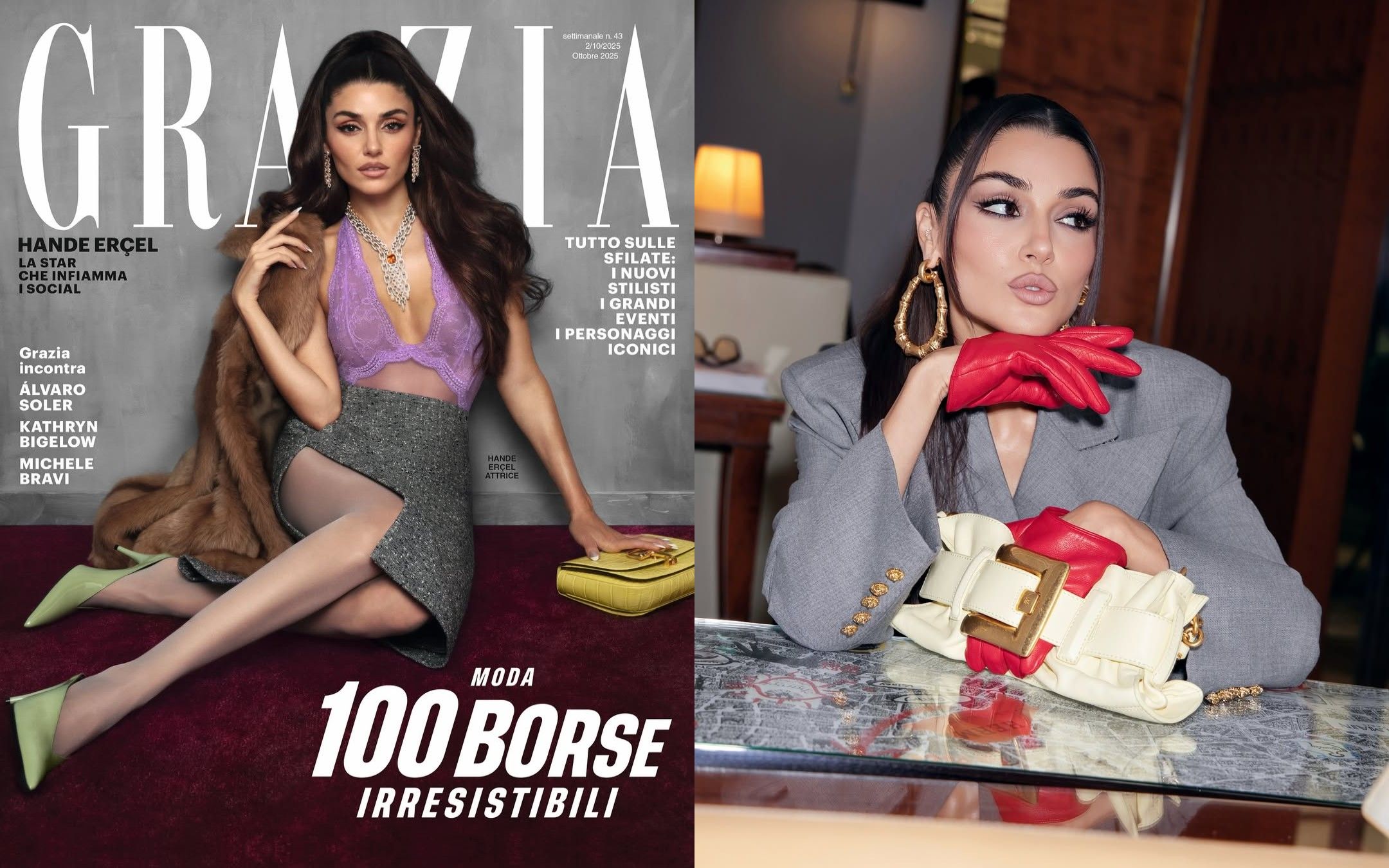Hande Erçel becomes first Turkish star on Grazia Italia cover