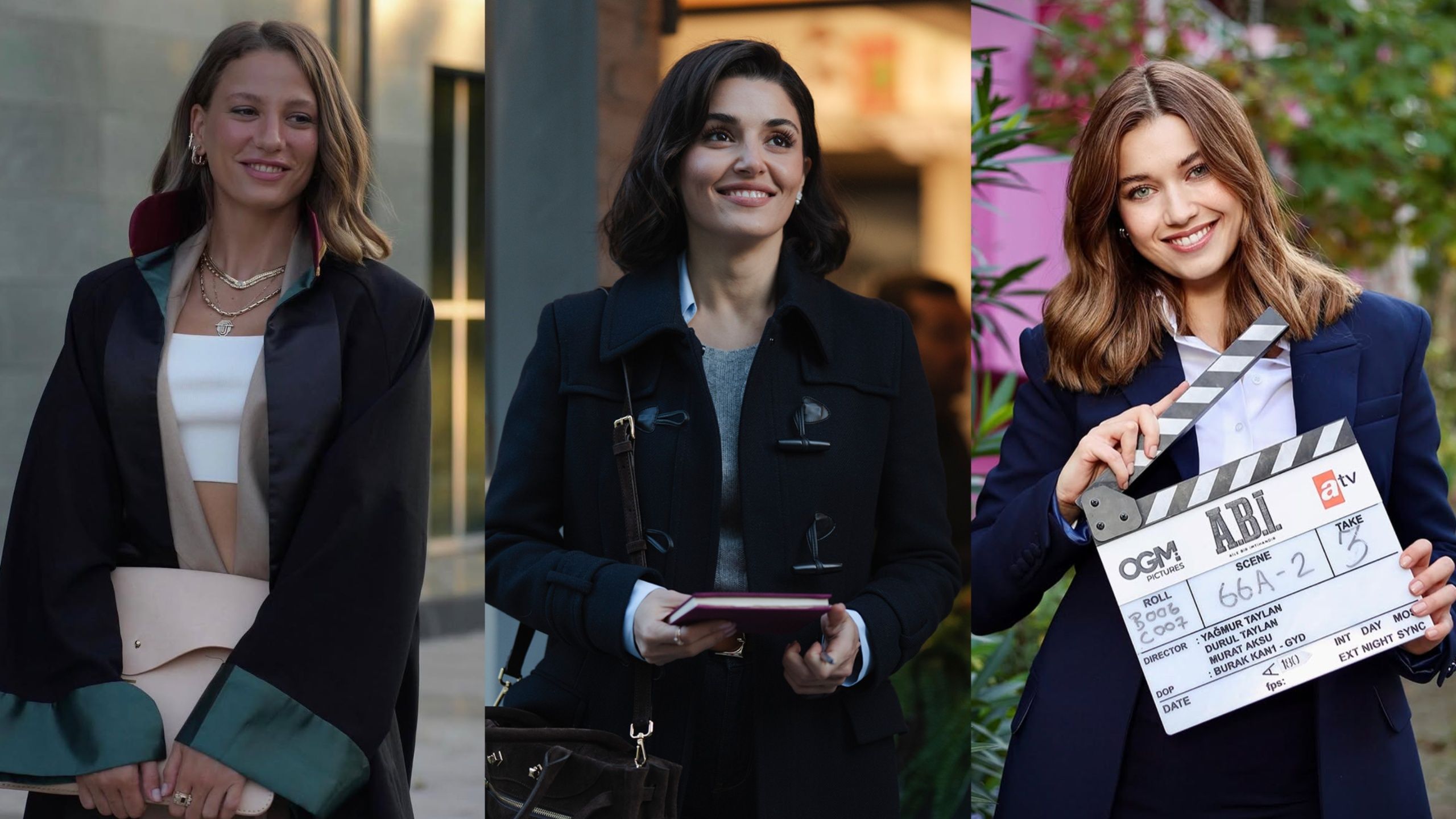 Serenay Sarıkaya, Hande Erçel, and Afra Saraçoğlu as TV’s powerful lawyer women