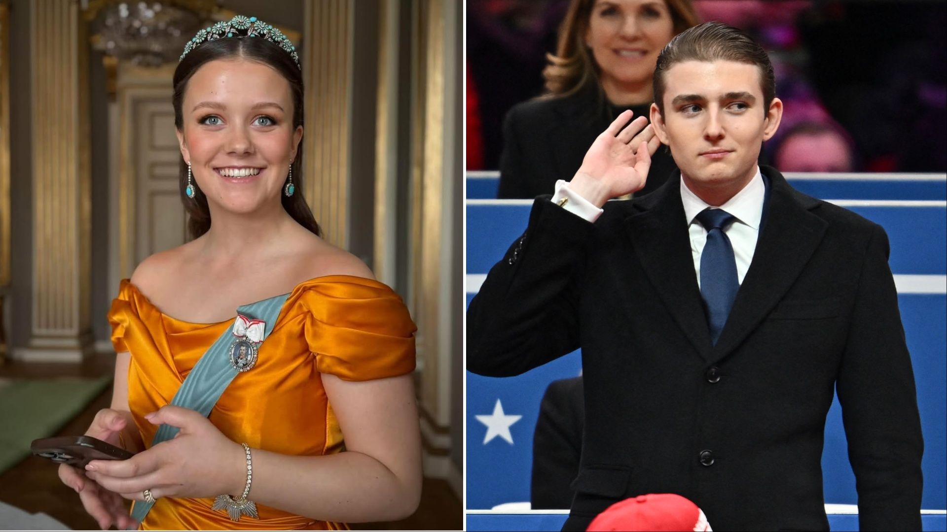 Is Baron Trump in a relationship with Denmark's Princess Isabella?