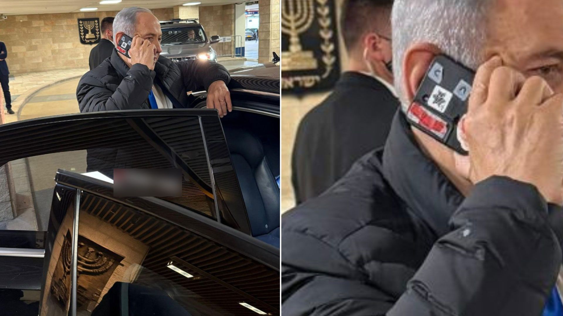 Camera is covered: Netanyahu's phone sparks internet curiosity