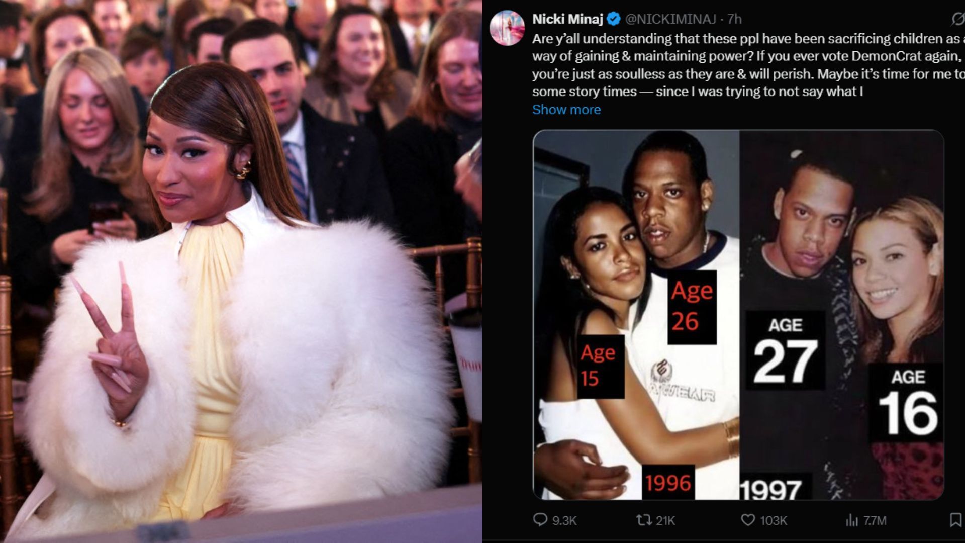 Nicki Minaj: Your favorite celebrity worships Satan, claims democrats sacrifice children