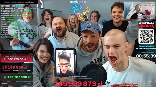 قام الستريمر البولندي لاتفوغانغ بجمع 70 مليون دولار لصالح مكافحة السرطان في بث مباشر تاريخي