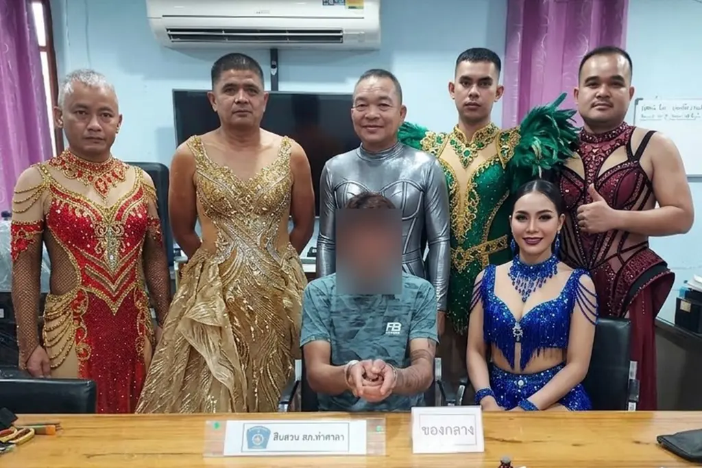 Thai policemen wear dresses to catch a suspect. What do we know