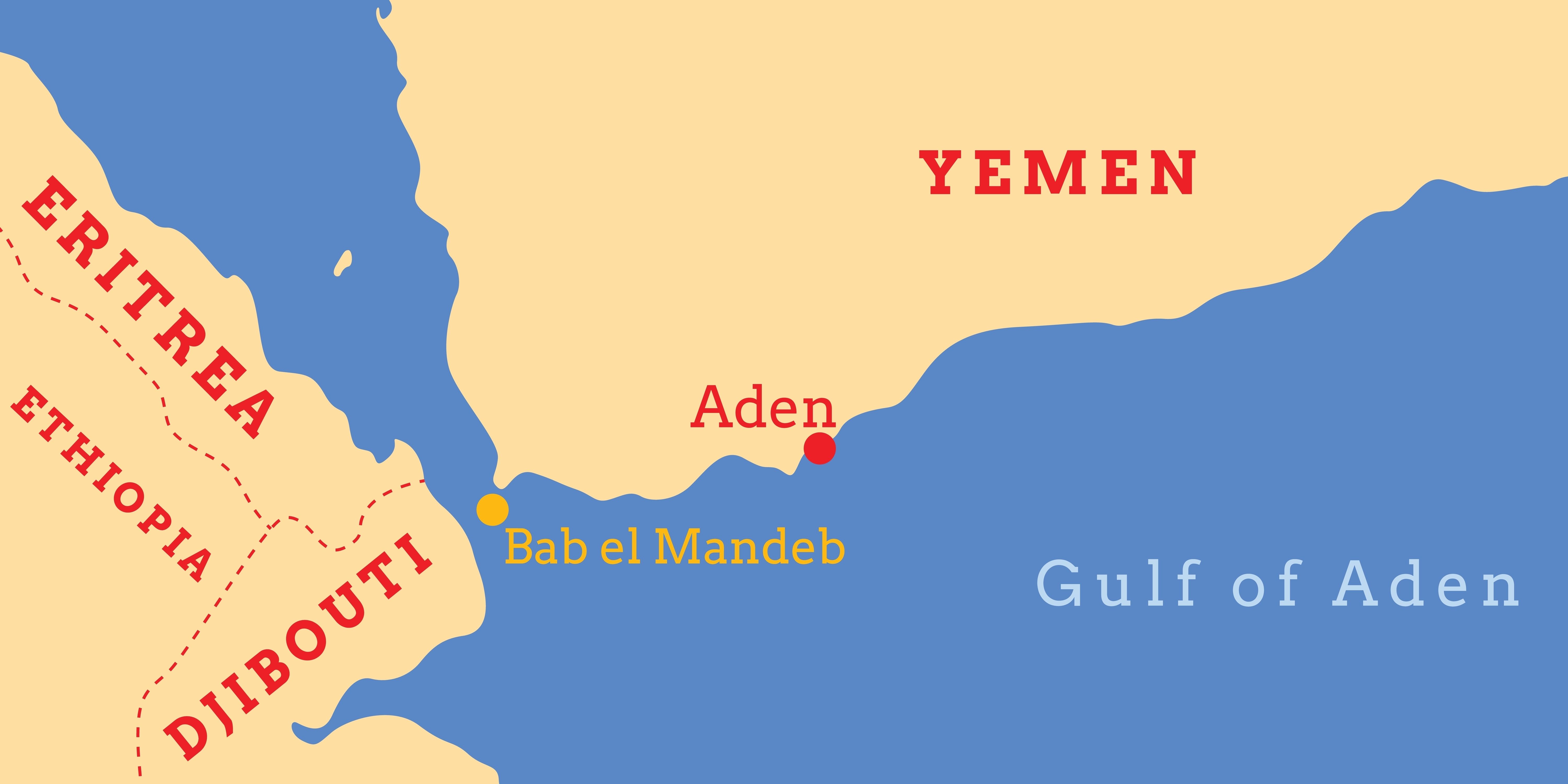 Iranian military officers deployed near Bab al-Mandeb Strait, Western Yemen