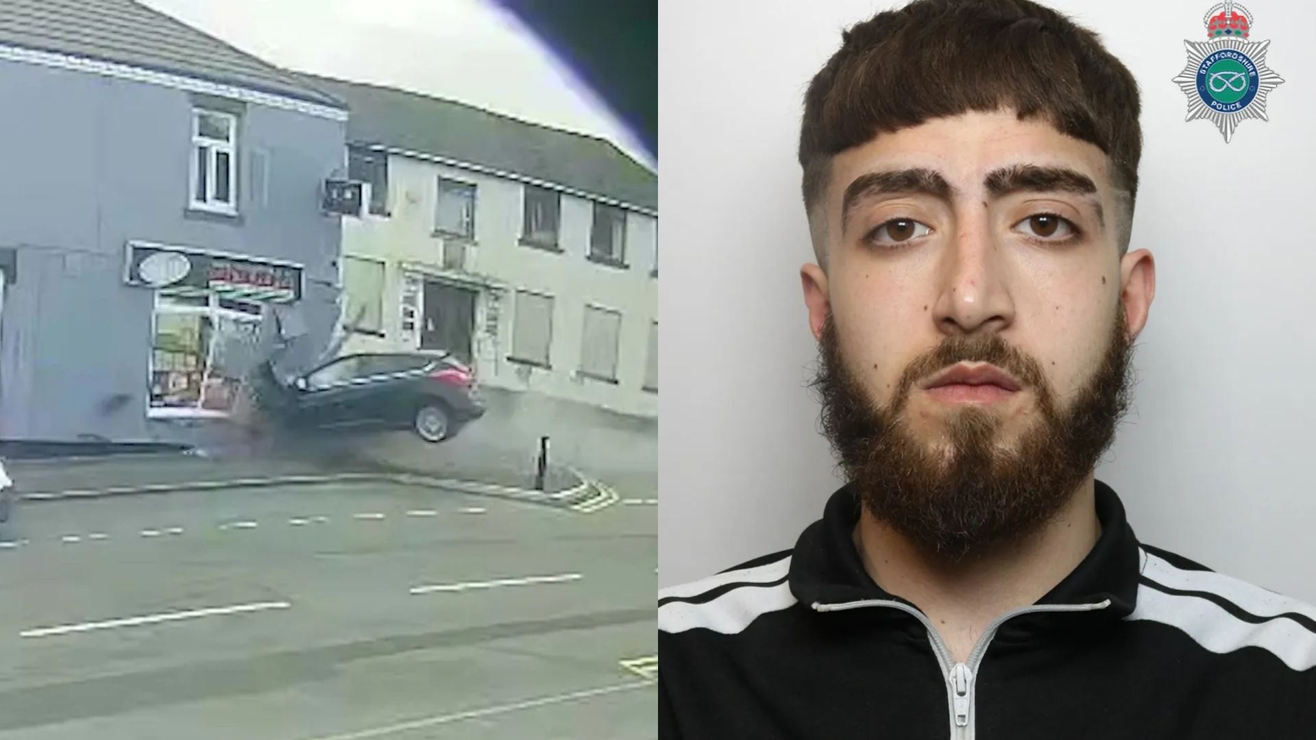 Shocking video: UK Man crashes into takeaway, destroys building