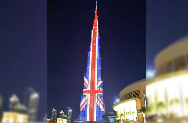 Burj Khalifa Lights Up In Solidarity With Manchester Attack Victims 