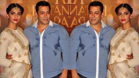 What Would You Do If You Were in Her Shoes? Salman Khan Wipes His Sweat With Sonam Kapoor's Shawl! Watch
