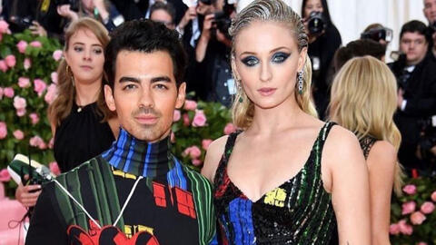 Joe Jonas, Sophie Turner Receive Hannah Montana-themed Gift