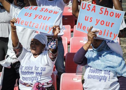 Ethiopians Protest US Interference