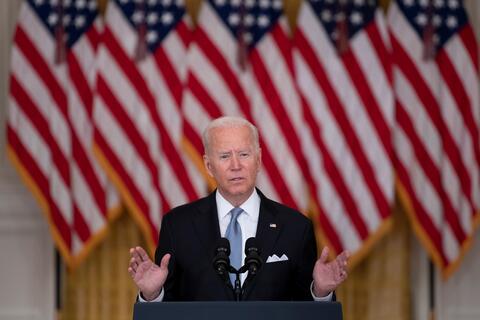 Biden Says Taliban's Takeover Will Not Make Him Change His Mind