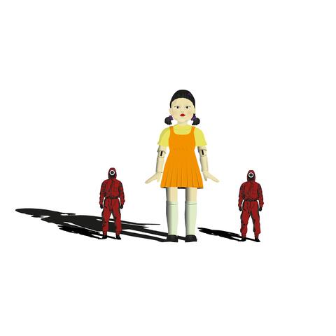 Giant ‘Squid Game’ Doll Stirs Debate in Philippines