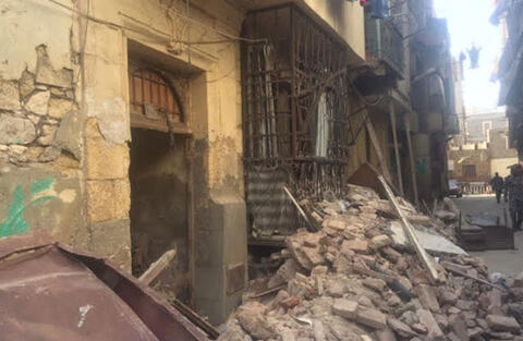 مصر: مصرع 3 أشخاص بانهيار مبنى مكون من 3 طوابق