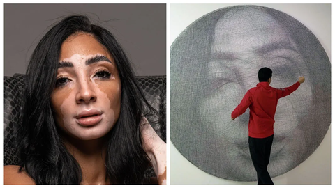Iraqi Artist Wins Top Record For Pin-and-Thread Portrait of Logina Salah 